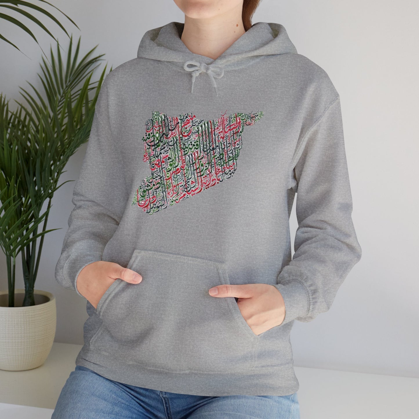 Farbenfroher grafischer Unisex-Kapuzenpullover - Bequemes Sweatshirt aus schwerem Mischgewebe für lässige Vibes