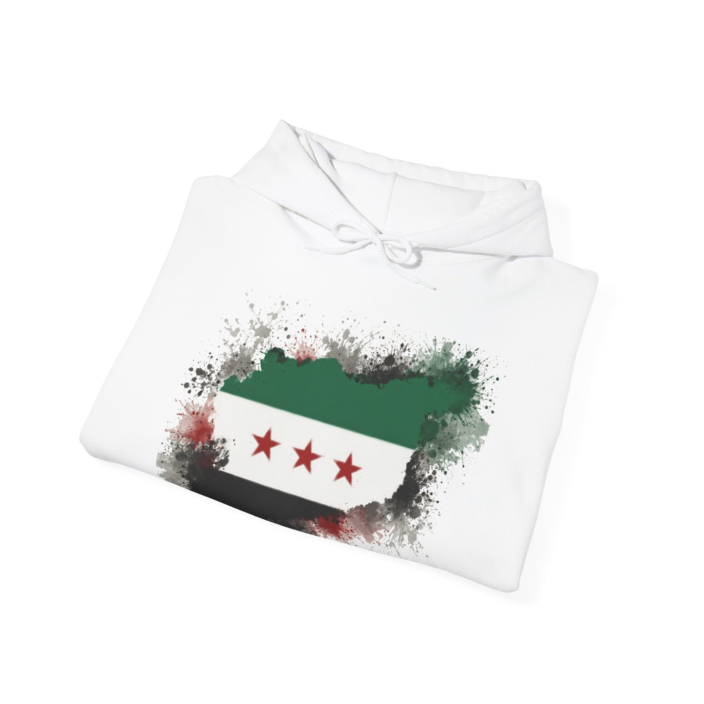 Syria Flag Hooded Sweatshirt | Unisex Heavy Blend™ | Perfect for Casual Wear and Cultural Celebrations