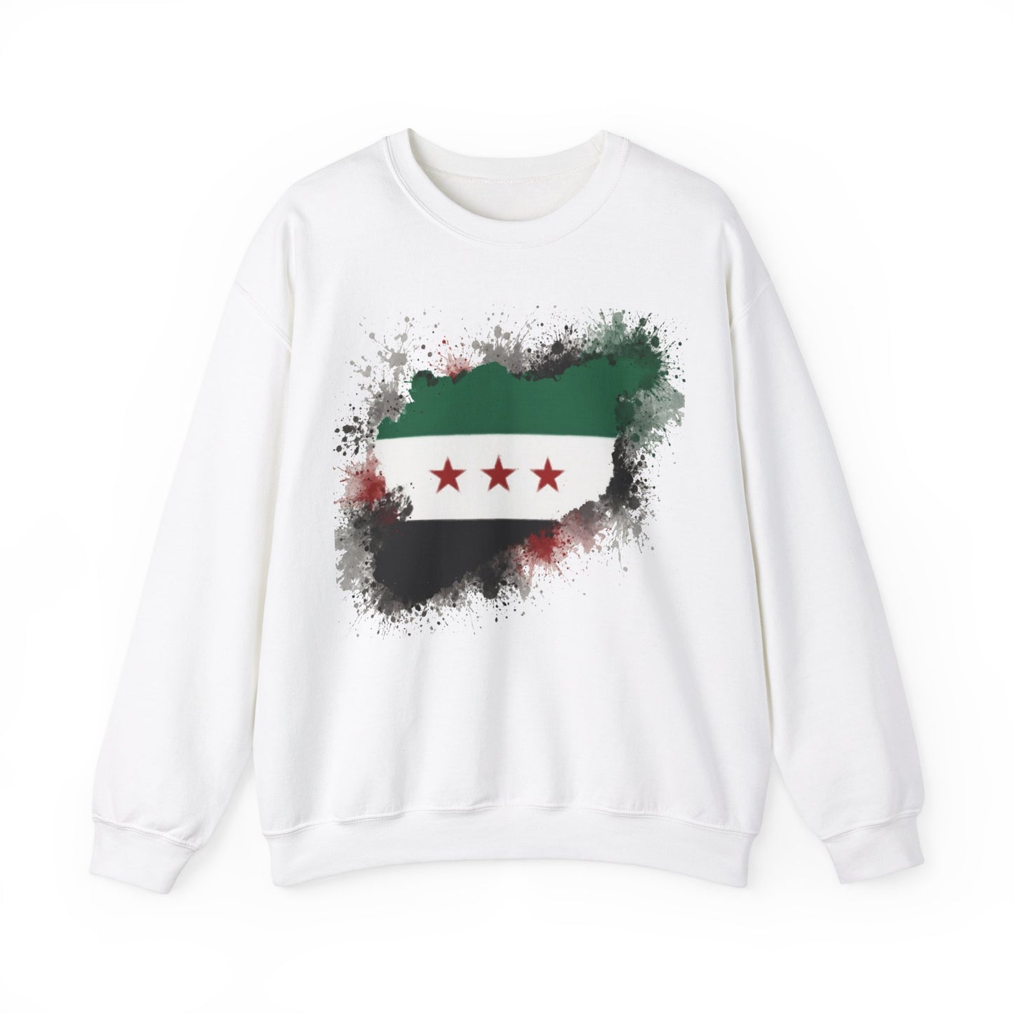 Syria Flag Heavy Blend™ Crewneck Sweatshirt - Unisex - Cozy, Patriotic Apparel