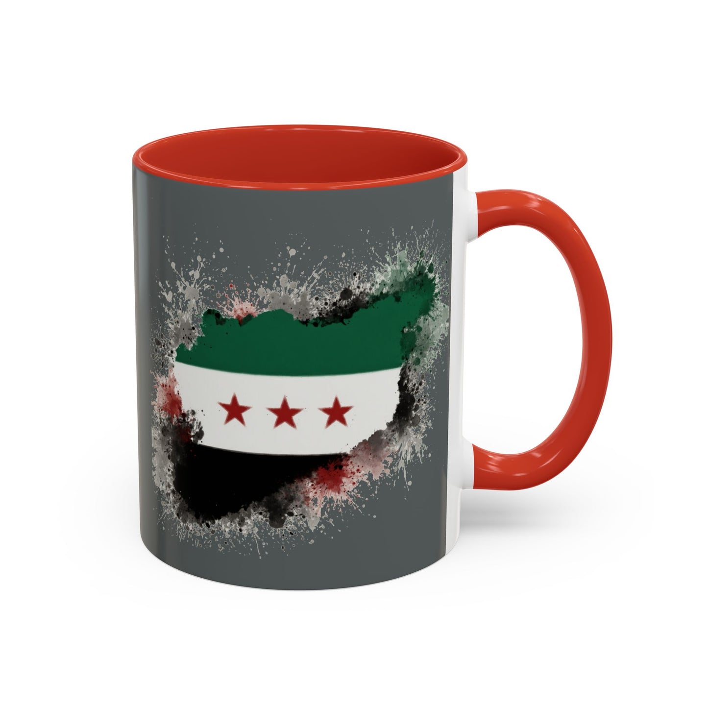 Syrian Flag Accent Coffee Mug - Unique Gift for Coffee Lovers