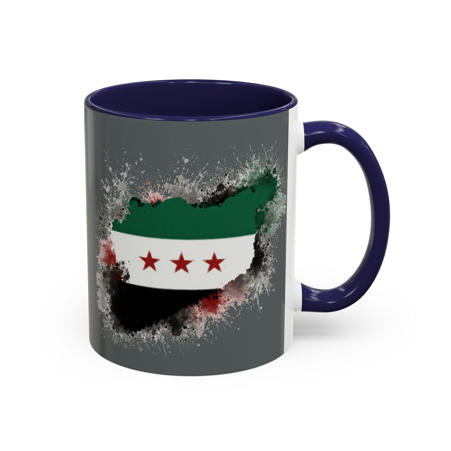 Syrian Flag Accent Coffee Mug - Unique Gift for Coffee Lovers