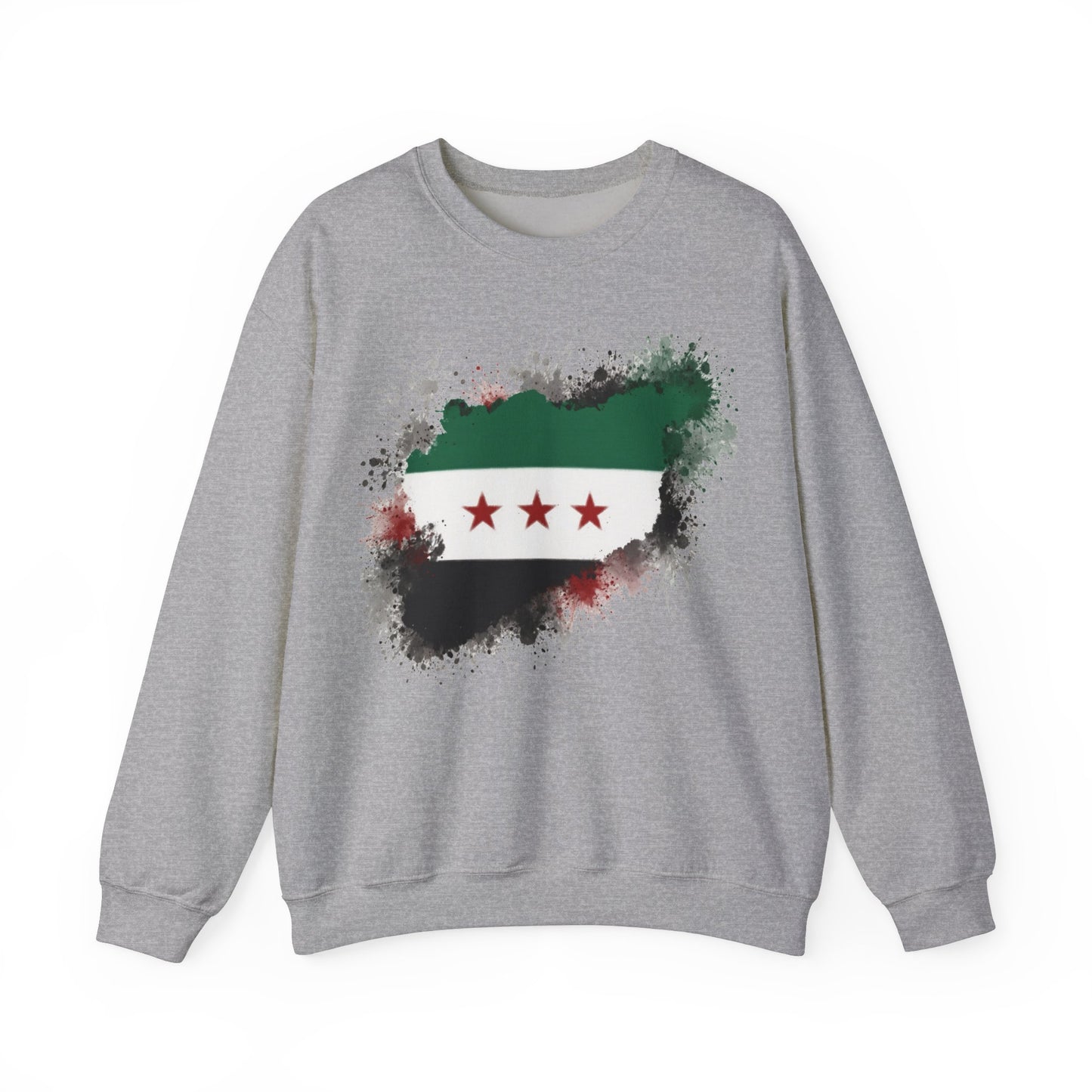 Syria Flag Heavy Blend™ Crewneck Sweatshirt - Unisex - Cozy, Patriotic Apparel