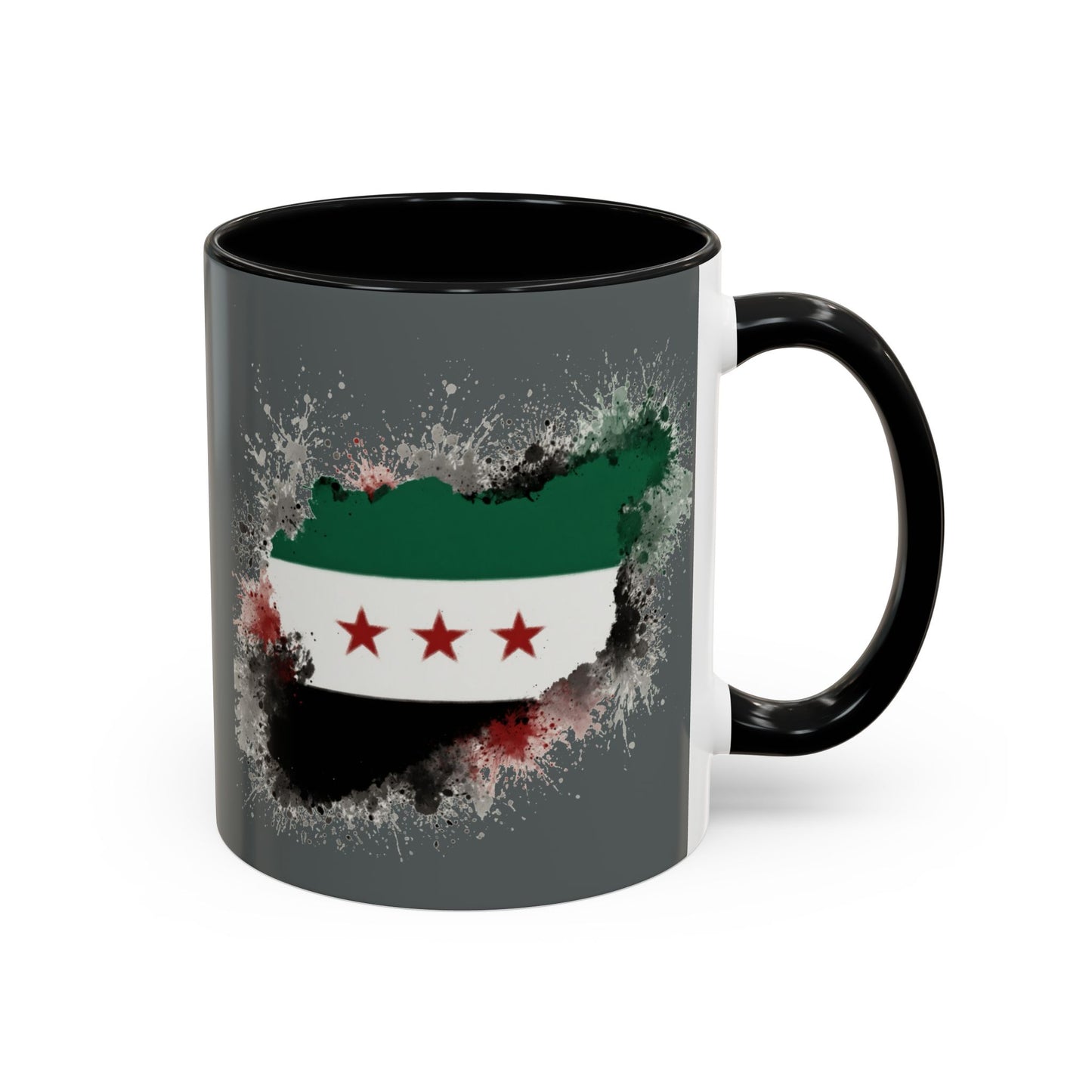 Syrian Flag Accent Coffee Mug - Unique Gift for Coffee Lovers