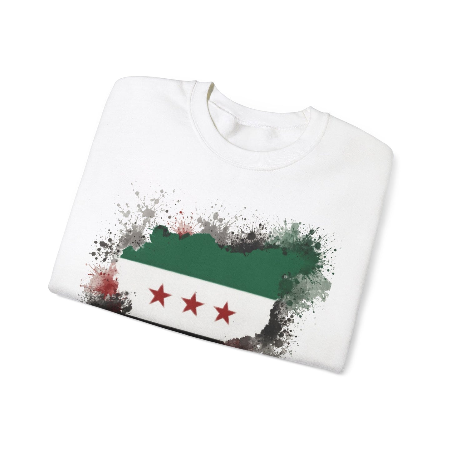 Syria Flag Heavy Blend™ Crewneck Sweatshirt - Unisex - Cozy, Patriotic Apparel