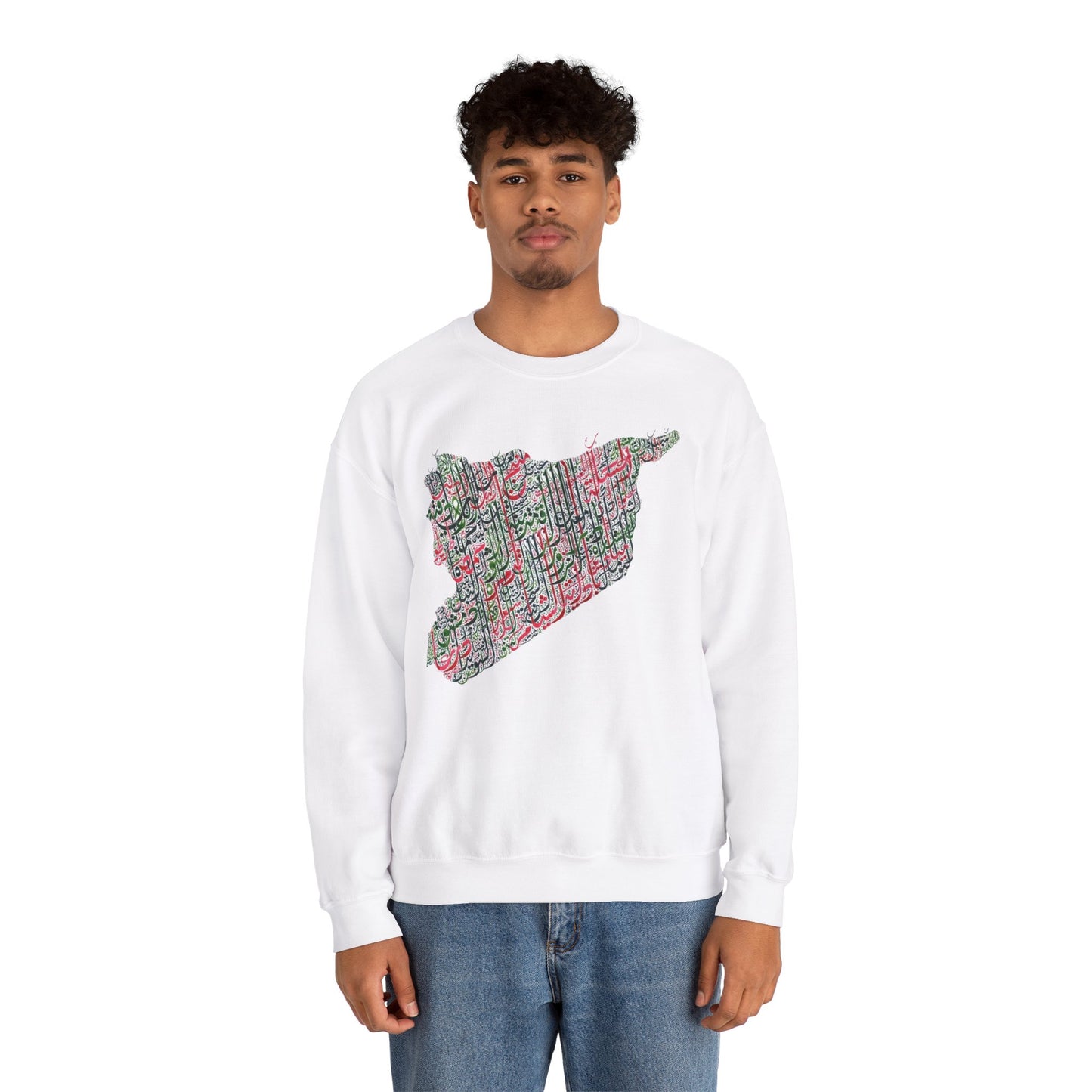 Artistic Unisex Heavy Blend™ Crewneck Sweatshirt with Unique Design