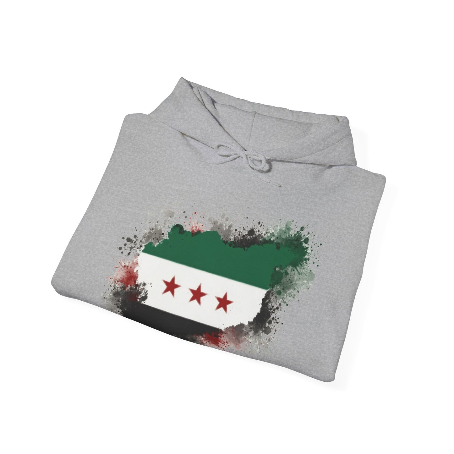 Syria Flag Hooded Sweatshirt | Unisex Heavy Blend™ | Perfect for Casual Wear and Cultural Celebrations