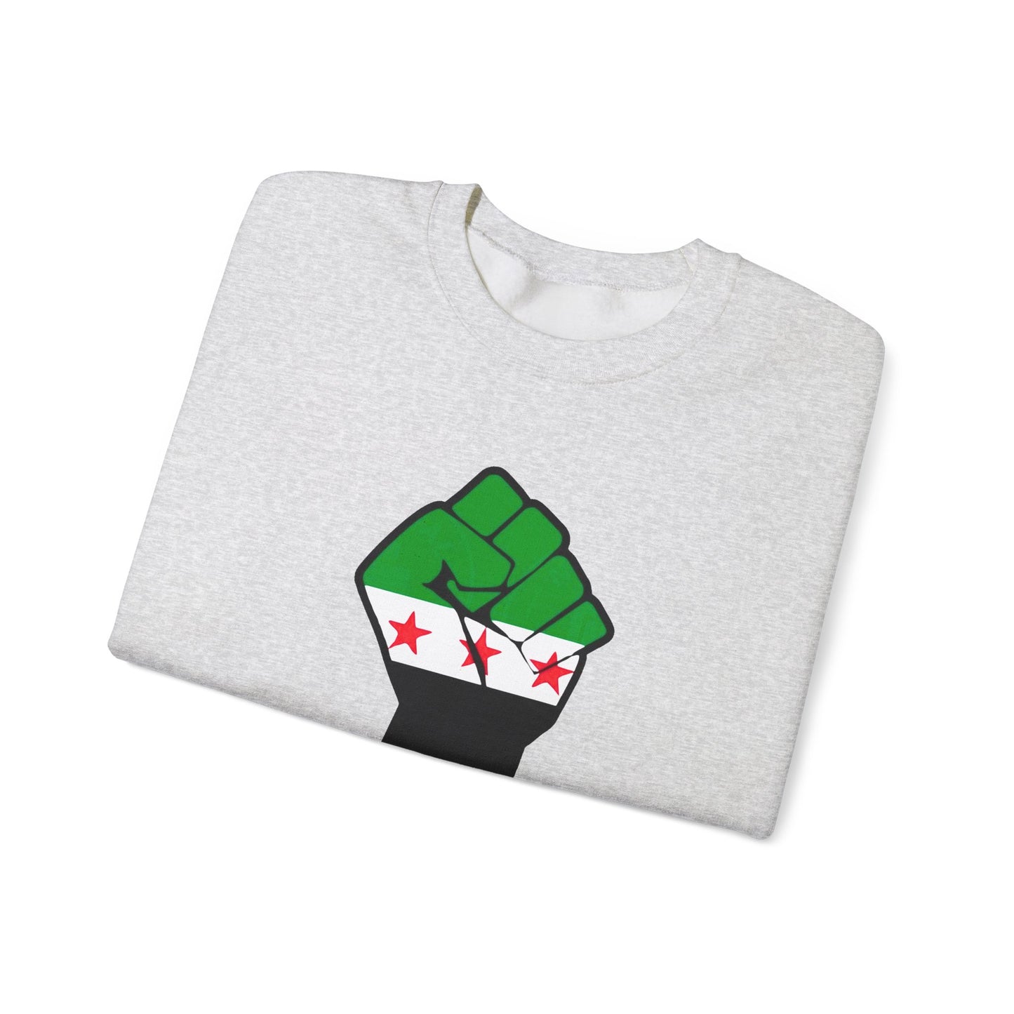 Syria Flag Inspired Unisex Crewneck Sweatshirt - Empowering Peace Design